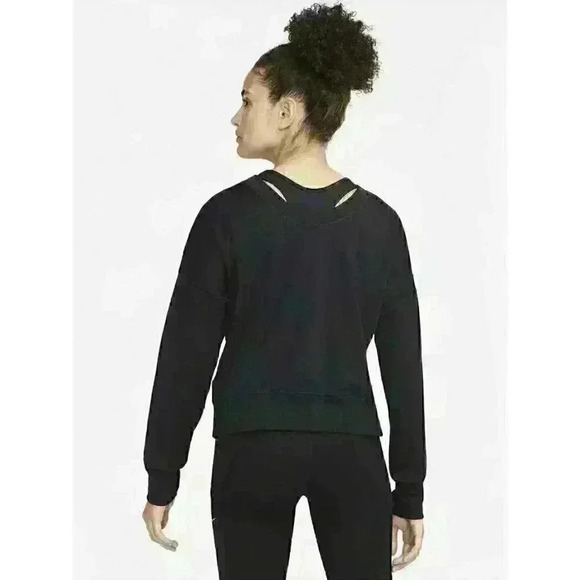 NEW! Nike Women's Plus 2X Therma-FIT Reversible Sweatshirt In Black NWT $90 - Picture 2 of 4